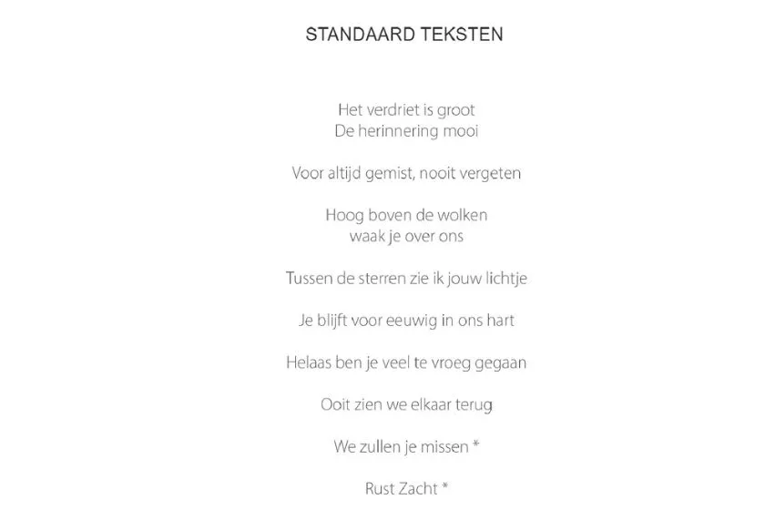 voorbeeld teksten